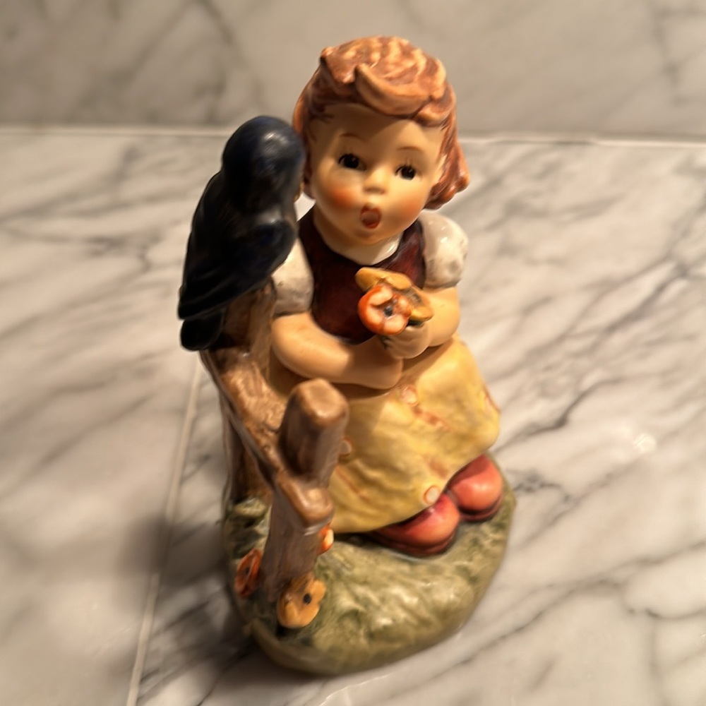 Difficult to find, MJ Hummel figurine, sing with me.  Amazon - $100 + shipping. - Picture 2 of 6